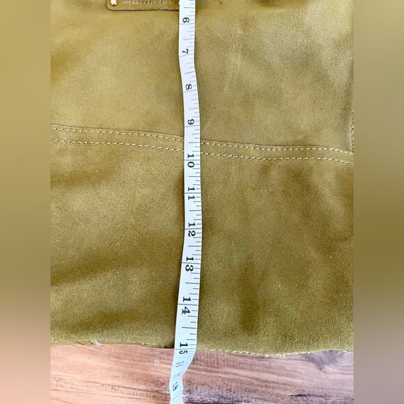 LL Bean green suede boat tote and wallet clutch NWT shoulder bag gorpcore spring - Picture 10 of 15